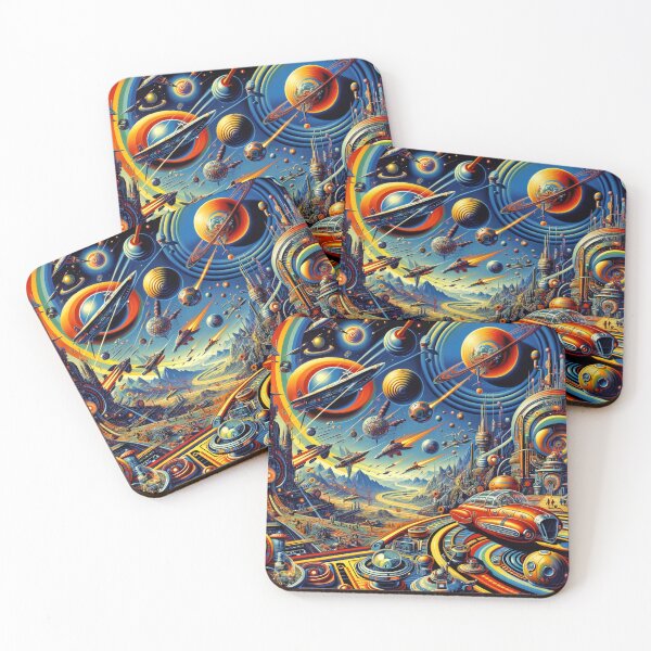 Item preview, Cosmic Overture: A Retro futuristic Space Odyssey designed and sold by ArtComixHaven.
