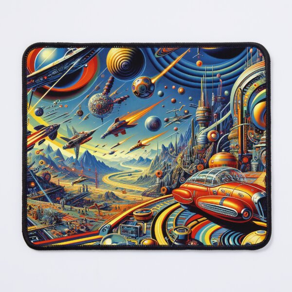 Item preview, Cosmic Overture: A Retro futuristic Space Odyssey designed and sold by ArtComixHaven.