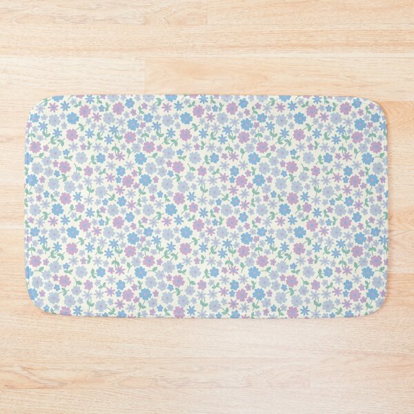 Item preview, MINI MICRO PRAIRIE STYLE DITSY DAISY FLOWERS PURPLE AND BLUE designed and sold by blomastudios.