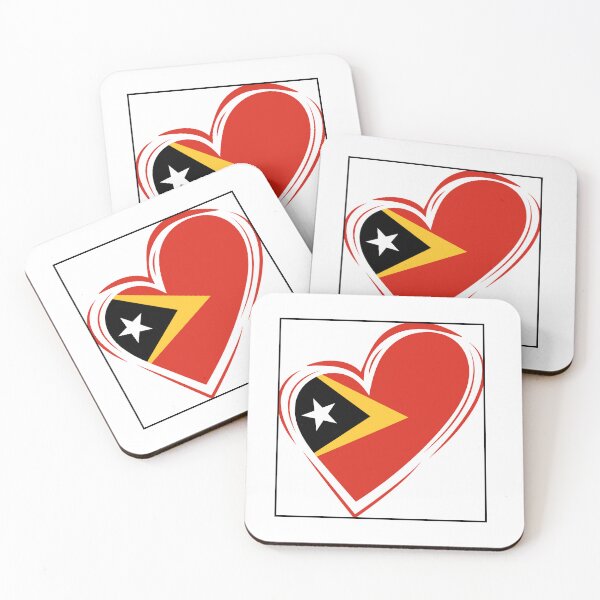 Item preview, East timor flag designed and sold by DesignedbyLove1.