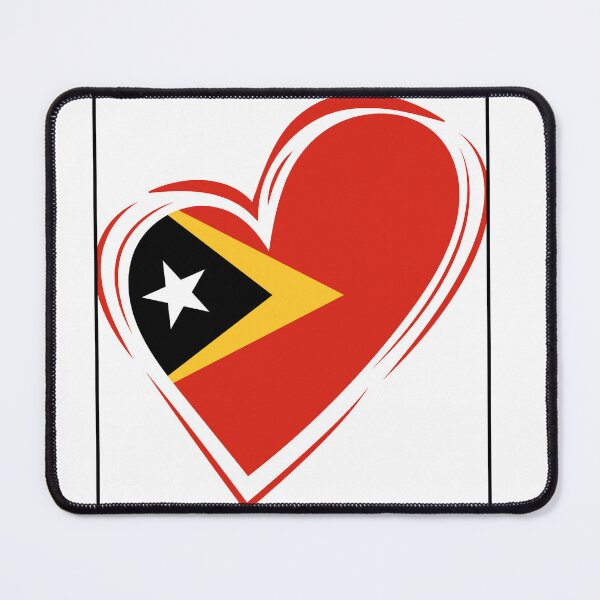Item preview, East timor flag designed and sold by DesignedbyLove1.