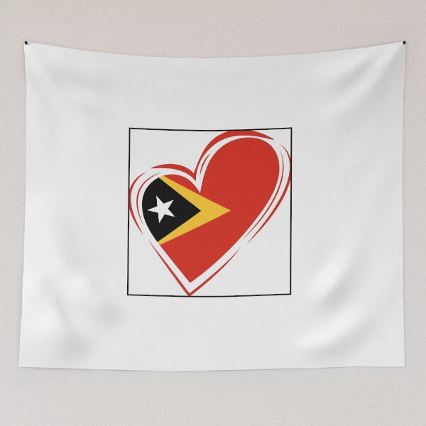 Item preview, East timor flag designed and sold by DesignedbyLove1.