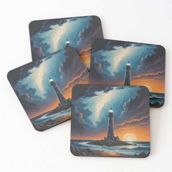 Item preview, Lighthouse at Sunset designed and sold by greygoul.