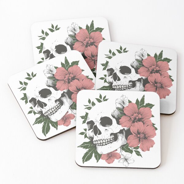 Item preview, Skull With Flowers designed and sold by ManyMelany.