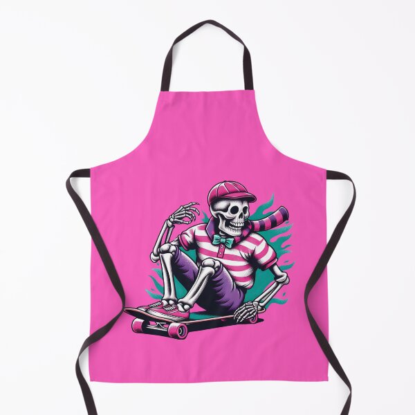 Item preview, Pink Preppy Skeleton Sitting on Skateboard designed and sold by AnasCreativeHub.