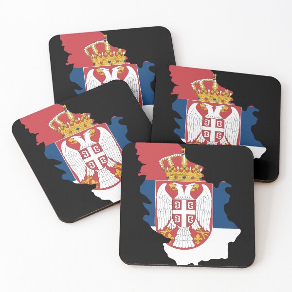 Item preview, Flag Map of Serbia designed and sold by feether-store.