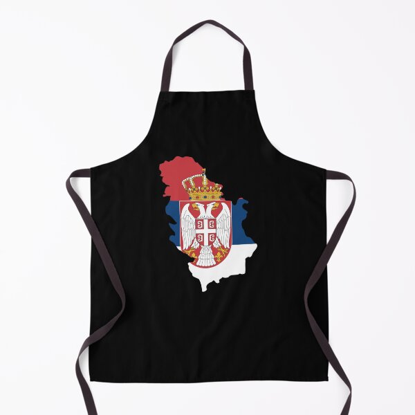 Item preview, Flag Map of Serbia designed and sold by feether-store.