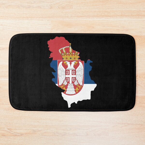 Item preview, Flag Map of Serbia designed and sold by feether-store.