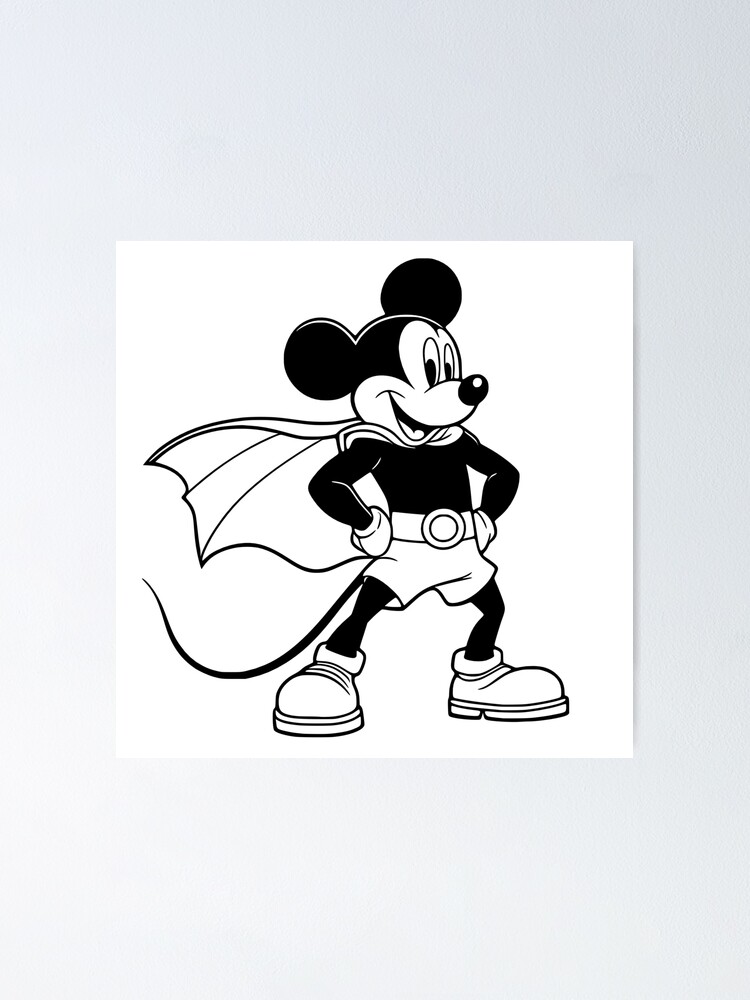 Thumbnail 1 of 3, Poster, Super Mouse Guy designed and sold by DesignAFind.
