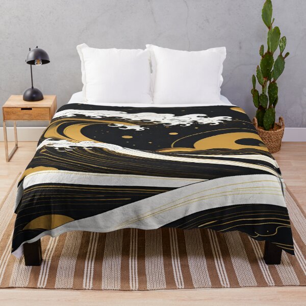 Item preview, Onyx and gold wave designed and sold by I-A-Troy.