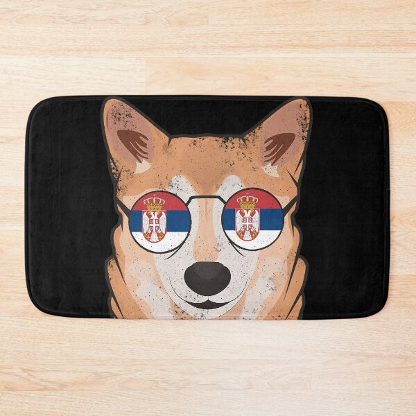 Item preview, Vintage Patriotic Shiba Inu Serbian Flag designed and sold by feether-store.