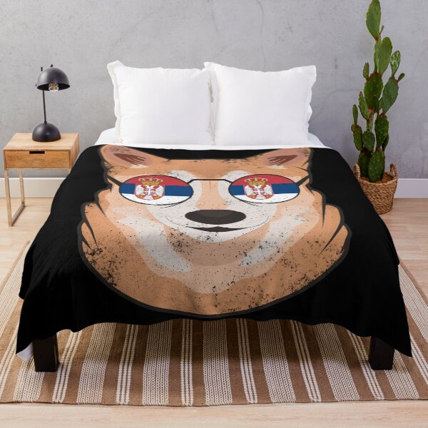 Item preview, Vintage Patriotic Shiba Inu Serbian Flag designed and sold by feether-store.