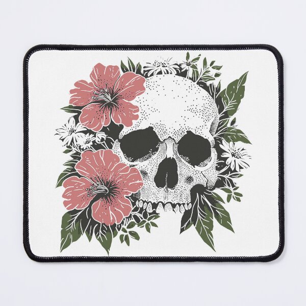 Item preview, Skull With Flowers designed and sold by ManyMelany.