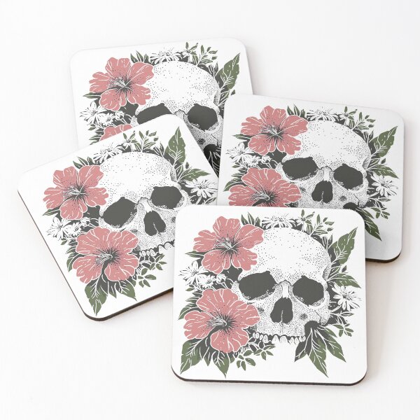 Item preview, Skull With Flowers designed and sold by ManyMelany.