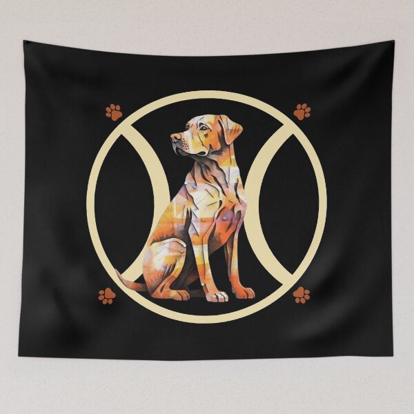 Item preview, Metallic Yellow Lab With Paw Prints and Tennis Ball designed and sold by StephanieLZ.