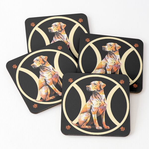 Item preview, Metallic Yellow Lab With Paw Prints and Tennis Ball designed and sold by StephanieLZ.