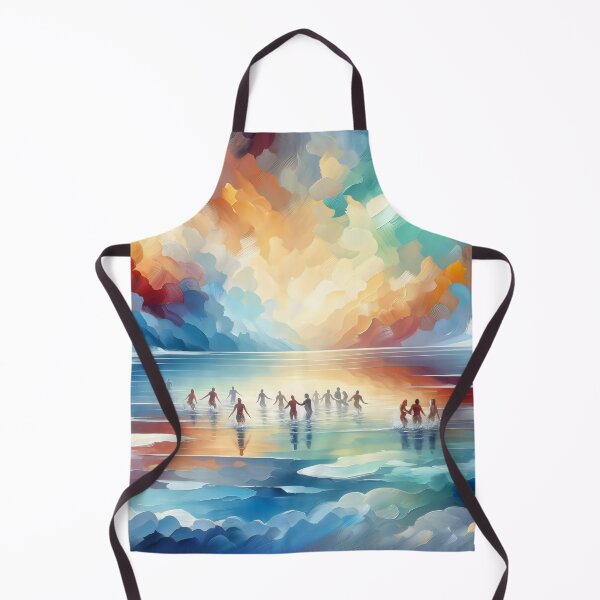 Item preview, Frosty Embrace: Serene Ice Bathing Love Canvas designed and sold by ElLocoMus.