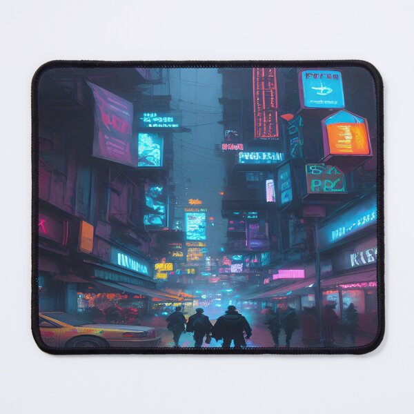 Item preview, Vibrant Chaotic Cyberpunk Cityscape designed and sold by I-A-Troy.