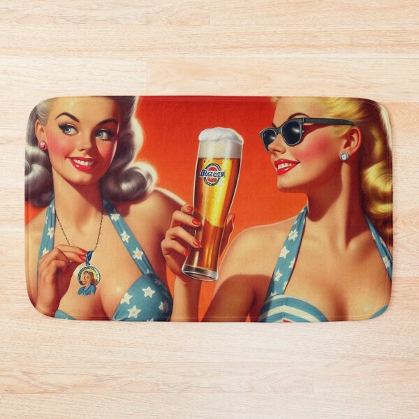 Item preview, Vintage Beer Pin Ups designed and sold by PulpVintage.