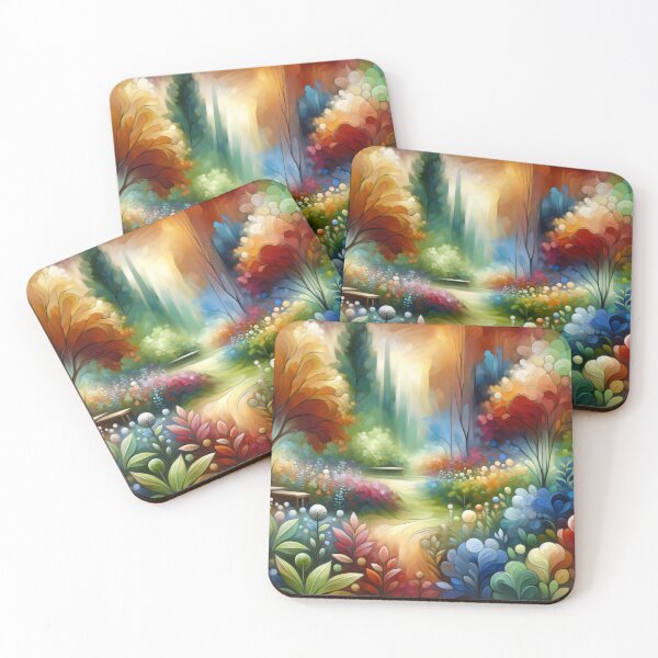 Item preview, Eternal Garden Bliss: Serene Naturalistic Planting Art Canvas designed and sold by ElLocoMus.
