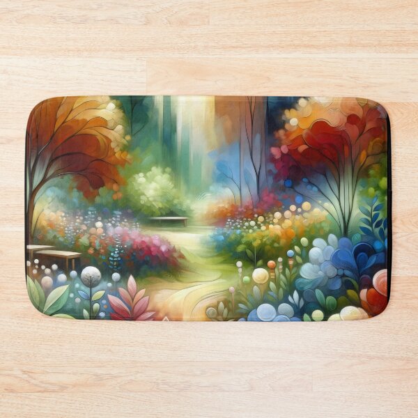 Item preview, Eternal Garden Bliss: Serene Naturalistic Planting Art Canvas designed and sold by ElLocoMus.