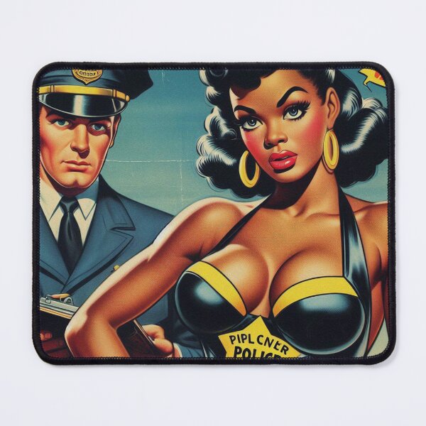 Item preview, Vintage Cop Pin up Illustration designed and sold by PulpVintage.