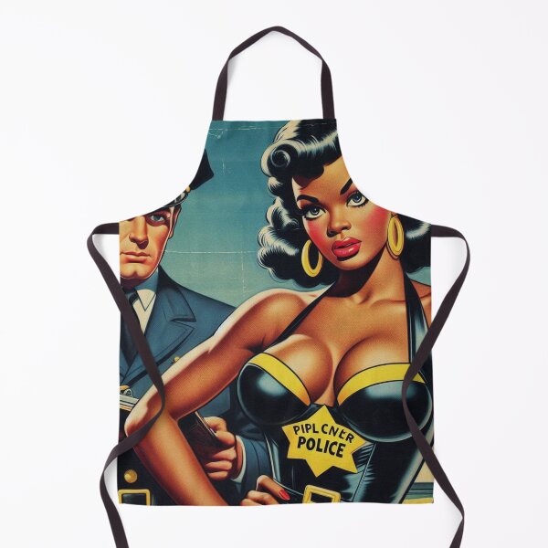 Item preview, Vintage Cop Pin up Illustration designed and sold by PulpVintage.
