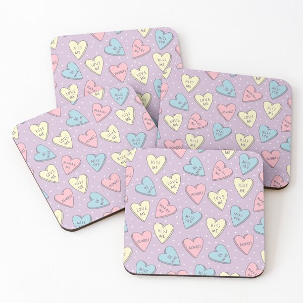 Item preview, pastel valentines day heart candy  designed and sold by Gossip Rag.