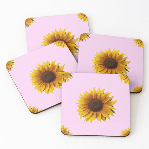 Item preview, sunflowers pattern in pink background summer time spring style designed and sold by Carlos Gudino.