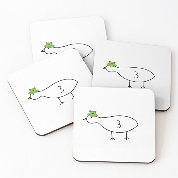 Item preview, Duck With A Frog Hat designed and sold by alandoodles.