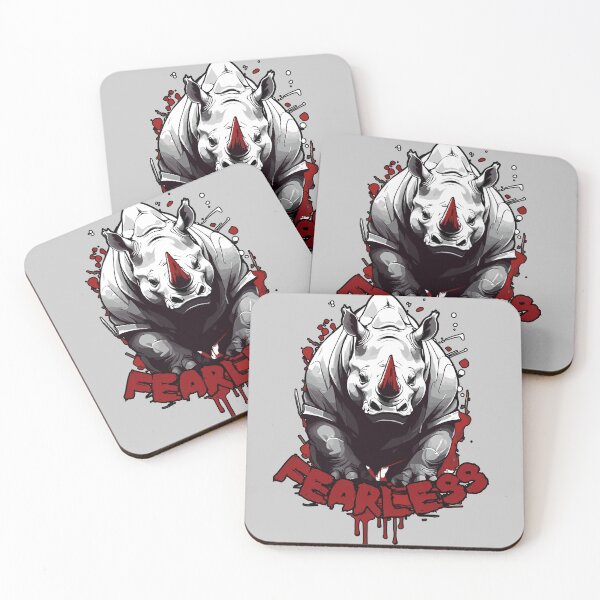 Item preview, Diseños Rinoceronte Fearless designed and sold by GeoArtAdventure.