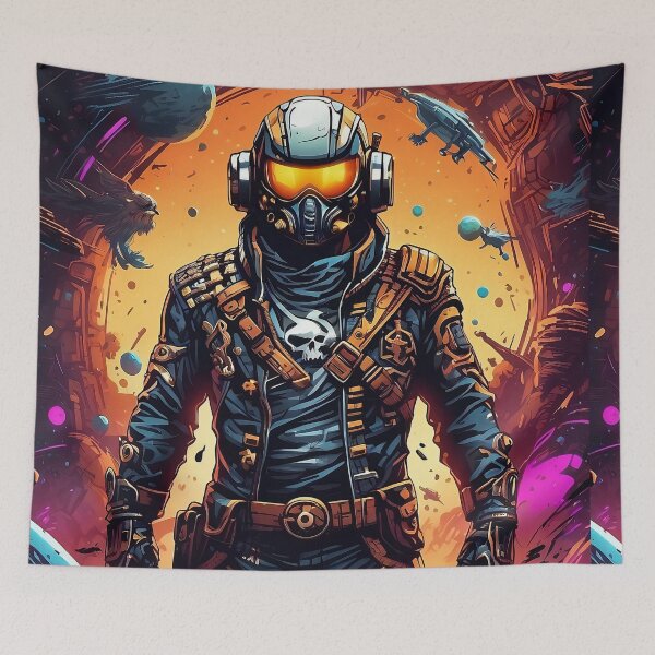 Item preview, Cosmic Sentinel: Guardian of the Galactic Frontier designed and sold by ArtComixHaven.