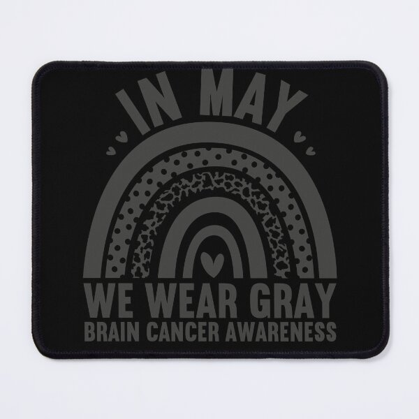 Item preview, In May We Wear Gray - Brain Cancer Awareness Month Rainbow designed and sold by MobyStickers.