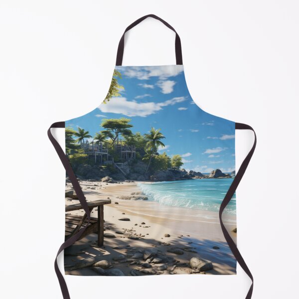 Item preview, Unique Art Realistic Landscape Realism Painting Secluded Beach C101-01 designed and sold by MPCFICTION.