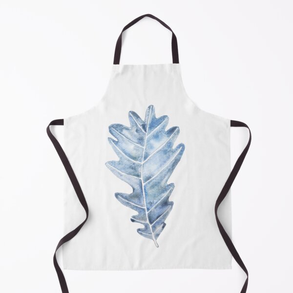 Artikelvorschau, 1 handgemaltes Aquarell in Indigo-Eichenblatt-Optik entworfen und verkauft von ColorandColor.