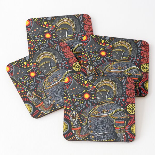 Item preview, Aboriginal Dot Art - Knight in Armor designed and sold by Nicholas Panek.