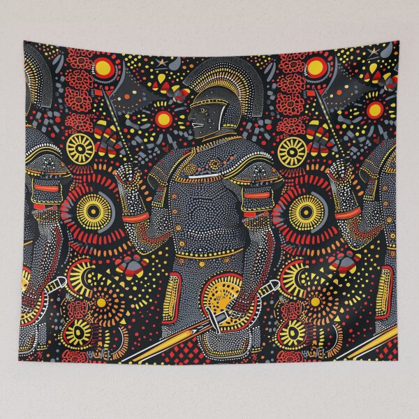 Item preview, Aboriginal Dot Art - Knight in Armor designed and sold by Nicholas Panek.