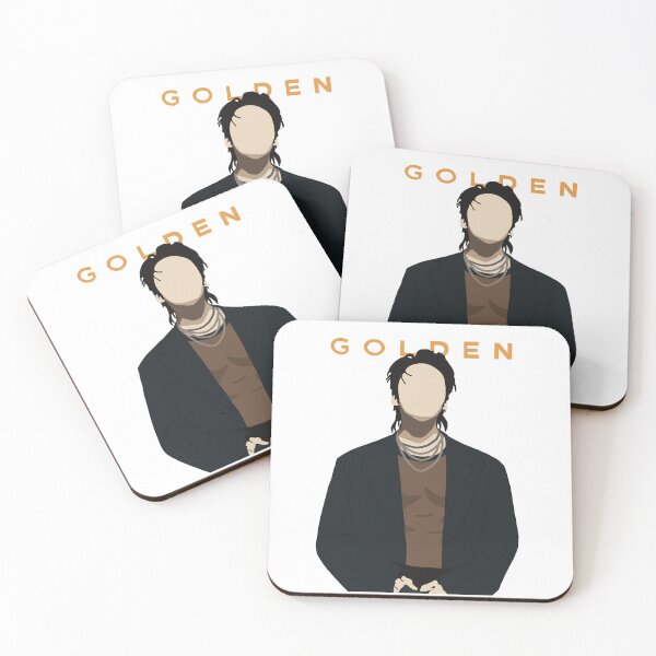 Item preview, BTS JUNGKOOK JK GOLDEN Album Cover Inspired Illustration Poster designed and sold by imsoyoon.