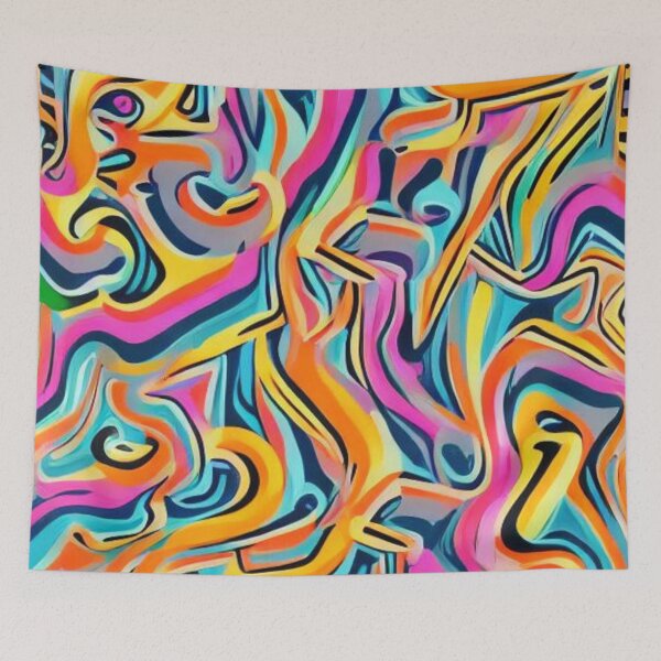 Item preview, Abstract Colorful Chaos Pattern designed and sold by calibrit.