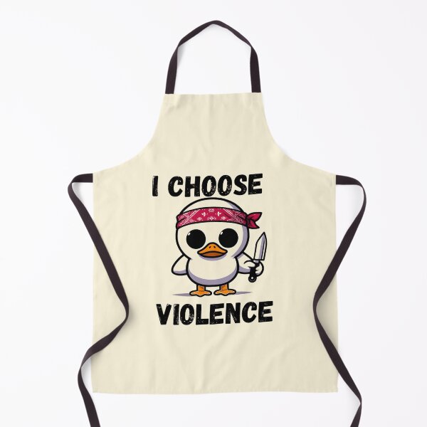 Item preview, I Choose Violence Funny Duck designed and sold by Fictio ⭐⭐⭐⭐⭐.