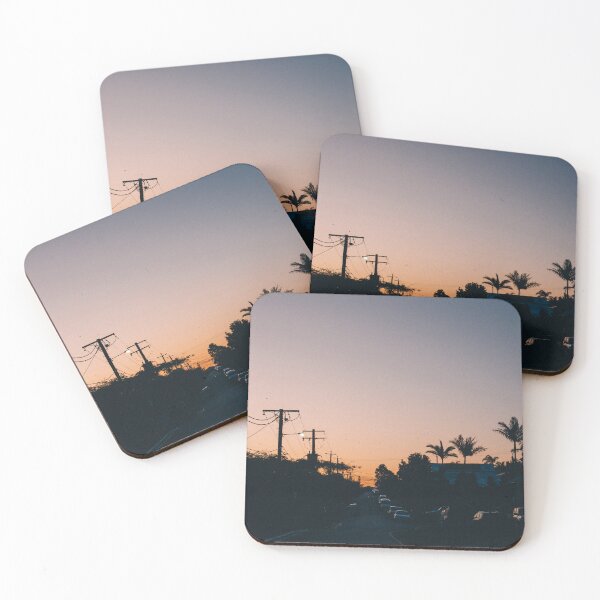 Item preview, Sunset Palm Suburban Streets Photographic Print designed and sold by Jamie Diehm.