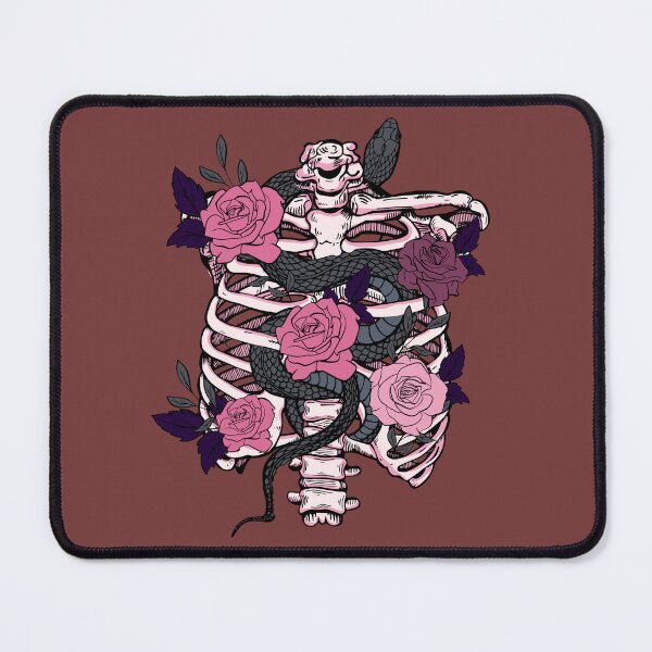 Item preview, Rib Cage and Pink Roses and a Snake designed and sold by ShopLizCreates.