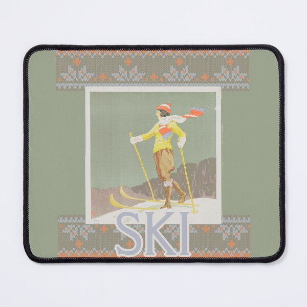 Item preview, Vintage Nordic Muted Sweater Winter Sports Ski designed and sold by VistaVintage.