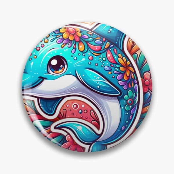 Item preview, Colorful dolphin: A touch of joy in your life designed and sold by karlocipressi.
