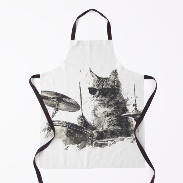 Item preview, Cat Playing Drums, Cat Grooviers designed and sold by KapuczeShop.