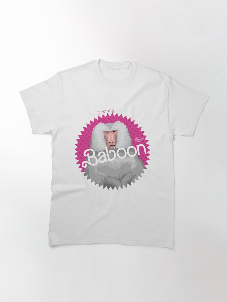 Thumbnail 3 of 7, Classic T-Shirt, Sleeping Baboon Parody Movie designed and sold by SUPERHERON.