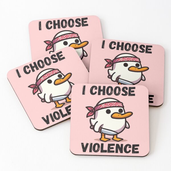 Item preview, I Choose Violence Funny Duck designed and sold by Fictio ⭐​⭐​⭐​⭐​⭐​.