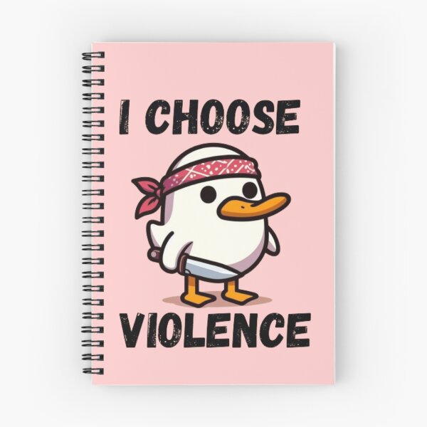 Item preview, I Choose Violence Funny Duck designed and sold by Fictio ⭐​⭐​⭐​⭐​⭐​.