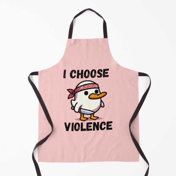 Item preview, I Choose Violence Funny Duck designed and sold by Fictio ⭐⭐⭐⭐⭐.