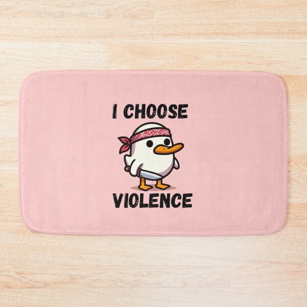 Item preview, I Choose Violence Funny Duck designed and sold by Fictio ⭐​⭐​⭐​⭐​⭐​.